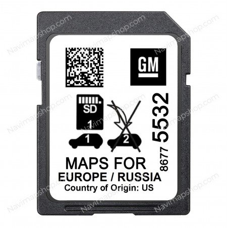 Opel Vauxhall 86775532 SD card 2022 Europe maps