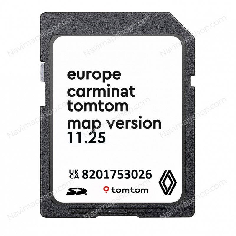 Renault Carminat TomTom Non Live 11.25 SD card 2024 Europe GPS Navigation System Maps Updates price
