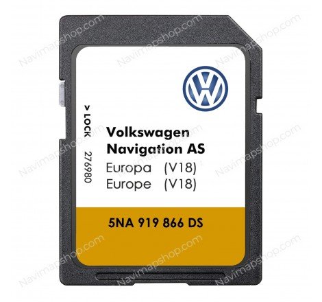 Volkswagen AS V18 MIB2 5NA919866DS SD card 2023 Europe GPS Navigation System Maps Updates price