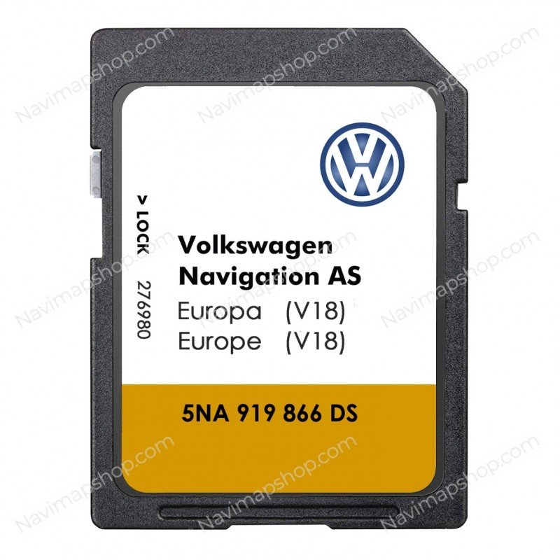 Volkswagen AS V18 MIB2 5NA919866DS SD card 2023 Europe GPS Navigation System Maps Updates price