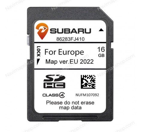 Subaru 86283-FJ400 Starlink Gen1 XV / Impreza MY12 SD card 2022 Europe GPS Navigation System Maps Updates low price