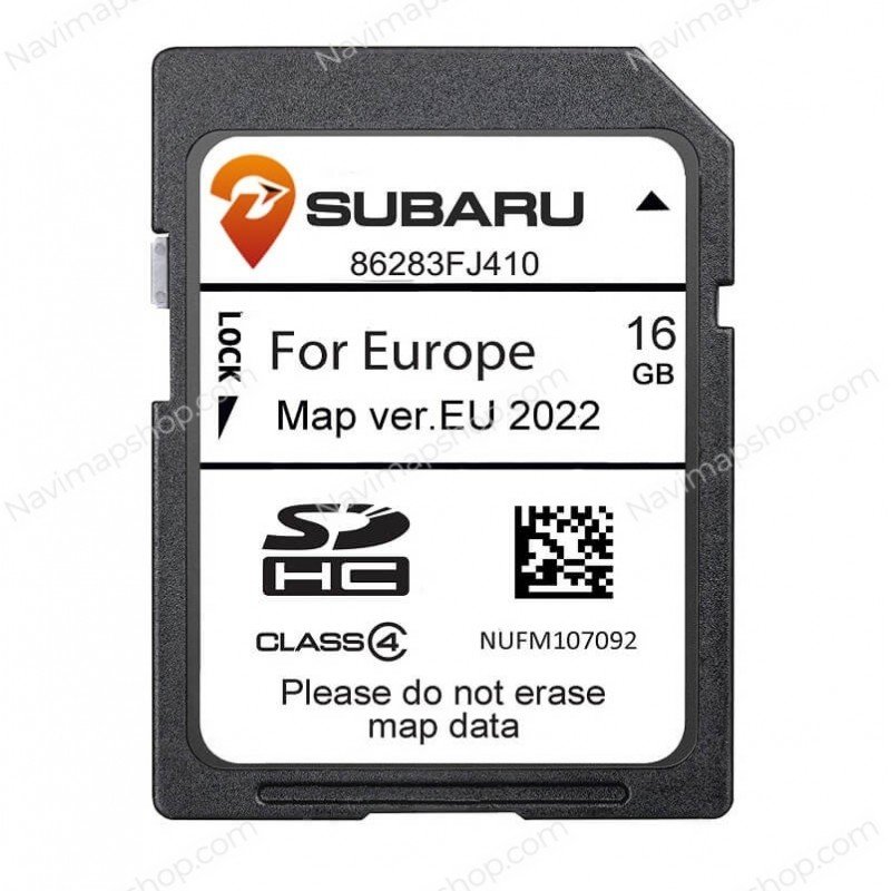 Subaru 86283-FJ400 Starlink Gen1 XV / Impreza MY12 SD card 2022 Europe GPS Navigation System Maps Updates low price