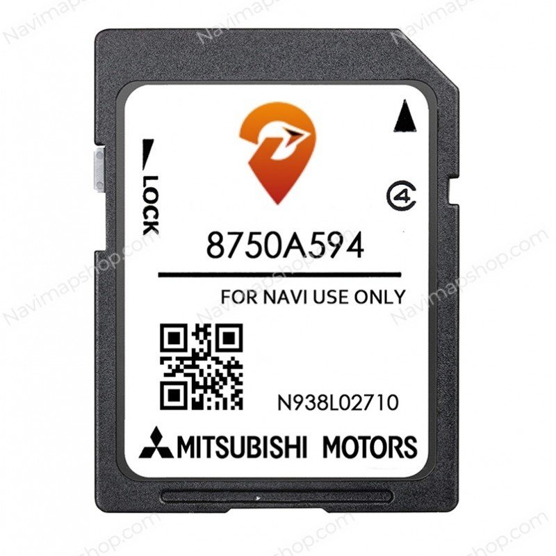 Mitsubishi 8750A594 SD card MMCS W15 W17 2023 Europe Car GPS Navigation System Maps price