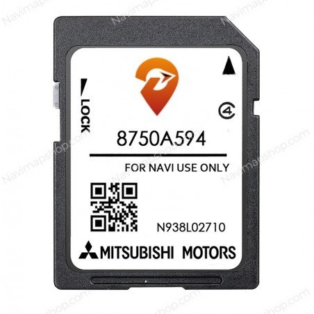Mitsubishi 8750A594 SD card MMCS W15 W17 2023 Europe Car GPS Navigation System Maps price