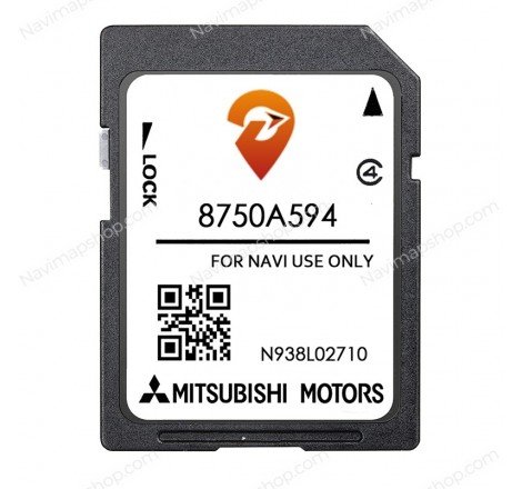Mitsubishi 8750A594 SD card MMCS W15 W17 2023 Europe Car GPS Navigation System Maps price