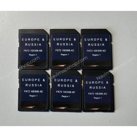 Land Rover FK72-10E898-AG SD card Europe / UK / Russia maps