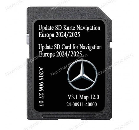 Mercedes Benz A2059062707 SD Card V12 2024 / 2025 Europe maps NTG 5.5 price