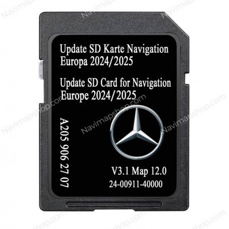 Mercedes Benz A2059062707 SD Card V12 2024 / 2025 Europe maps NTG 5.5 price
