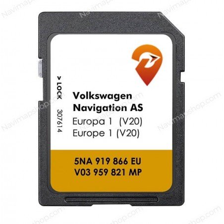 Volkswagen AS V20 MIB2 V03959821MP SD card 2025 Europe GPS Navigation System Maps Updates price