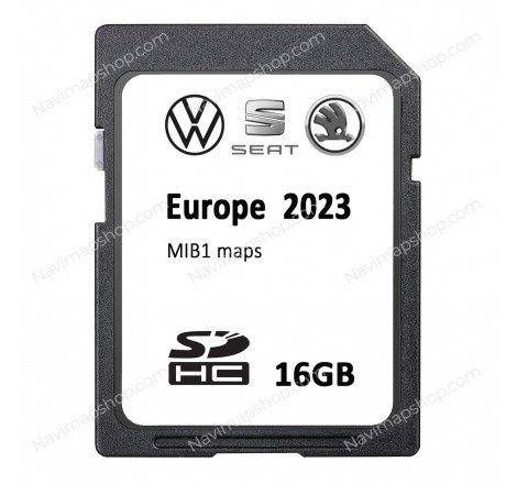 Replaces Volkswagen, Seat, Skoda 5F0060884CK MIB1 SD card 2023 Europe GPS Navigation System Maps Updates price