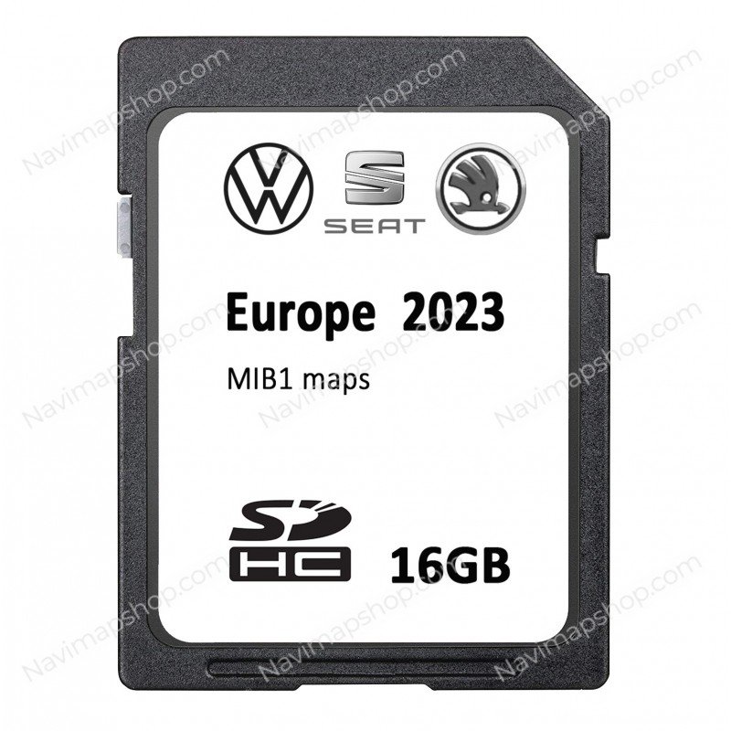 Replaces Volkswagen, Seat, Skoda 5F0060884CK MIB1 SD card 2023 Europe GPS Navigation System Maps Updates price