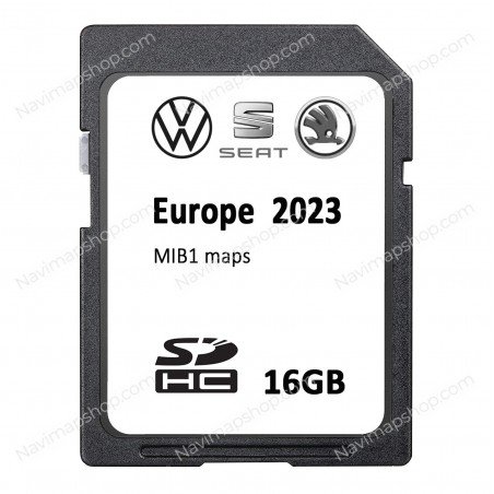 Replaces Volkswagen, Seat, Skoda 5F0060884CK MIB1 SD card 2023 Europe GPS Navigation System Maps Updates price
