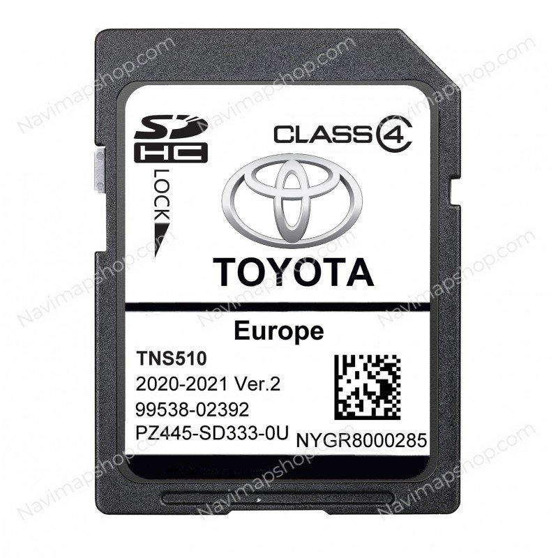 Toyota PZ445-SD333-0U TNS 510 SD card 2021 Europe GPS Navigation System Maps Updates price