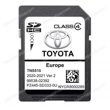 Toyota PZ445-SD333-0U TNS 510 SD card 2021 Europe GPS Navigation System Maps Updates price