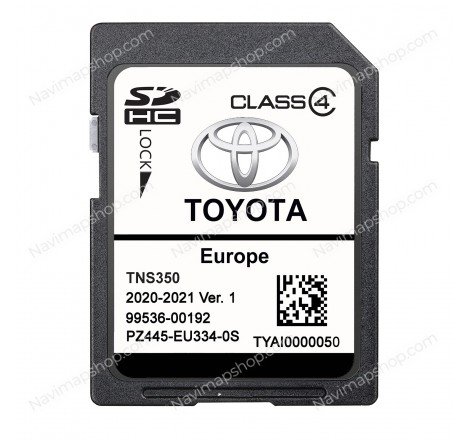 Toyota PZ445-SD334-0S TNS 350 SD card 2021 Europe GPS Navigation System Maps Updates price