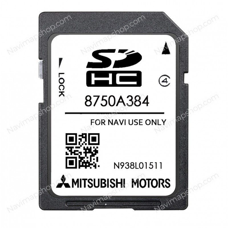 Mitsubishi 8750A384 SD card MMCS W11 W12 2023 Europe maps price