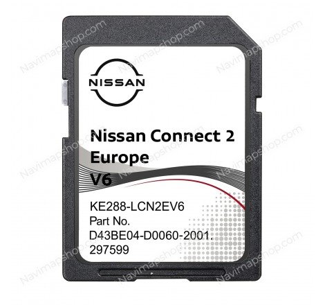 Nissan KE288-LCNKEV6 SD card Connect 2 V6 2021 Europe maps price