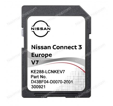 Nissan KE288-LCNKEV7 D43BF04-D0070-2001 300921 SD card Connect 3 V7 2022 Europe GPS Navigation System Maps Updates price