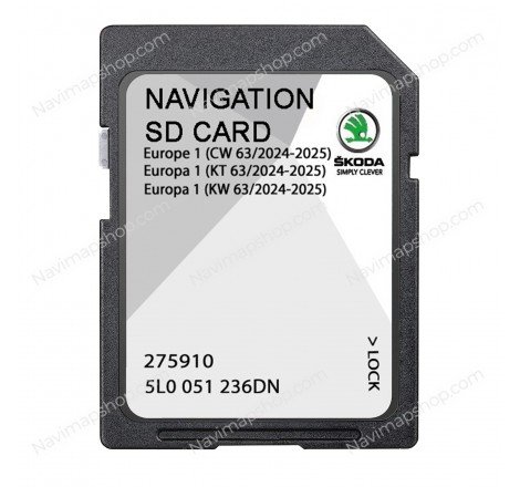 Skoda Amundsen MIB2 5L0051236DN 5L0 051 236DN SD card 2024 GPS Navigation System Maps Updates price