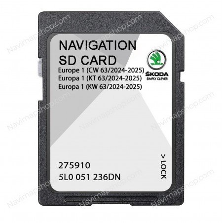 Skoda Amundsen MIB2 5L0051236DN 5L0 051 236DN SD card 2024 GPS Navigation System Maps Updates price