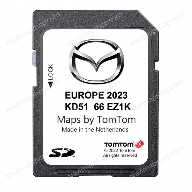 Mazda KD5166EZ1L NB1 TomTom SD card 2023 Europe GPS Navigation System Maps Updates price