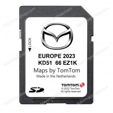 Mazda KD5166EZ1L NB1 TomTom SD card 2023 Europe GPS Navigation System Maps Updates price